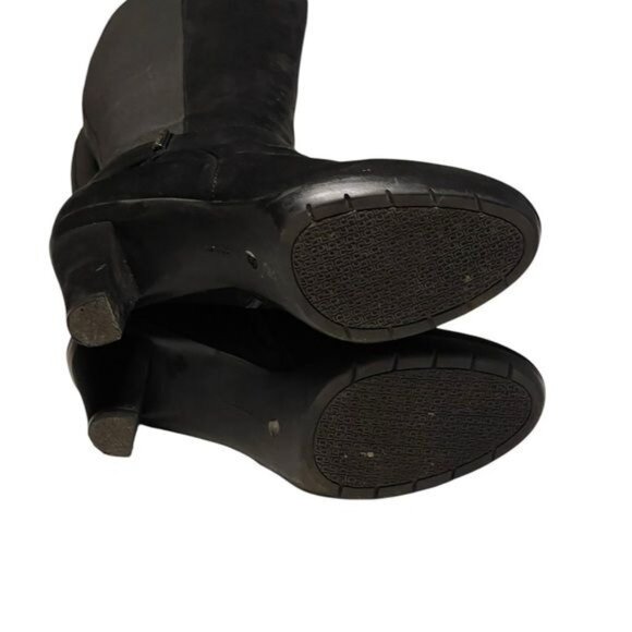 Liz Claiborne LC Singer Knee High Boots Shoes Black Size 10 Medium 100-7593 - Picture 11 of 15